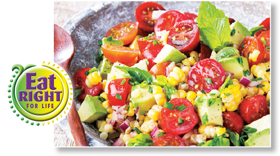 Fresh Corn, Cherry Tomatoes & Avocado Salad