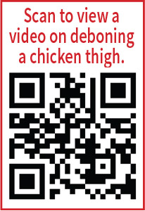 Deboning Chicken Thigh Video QR