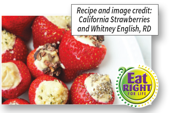 Cashew Cream Stuffed Strawberries