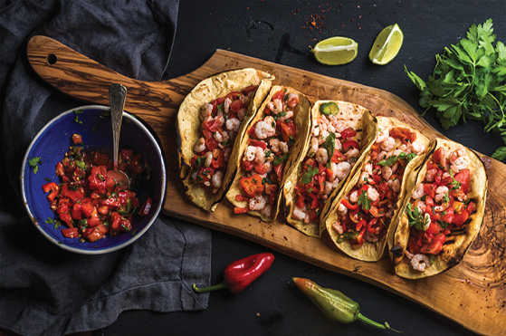 Shrimp and Zucchini Tacos