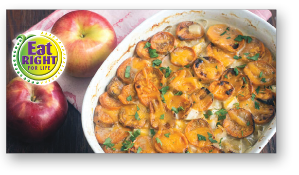 Scalloped Sweet Potatoes and Apples