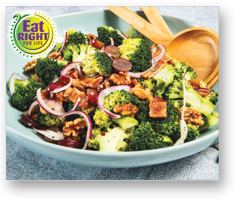 Walnut Broccoli Salad with Poppy Seed Dressing